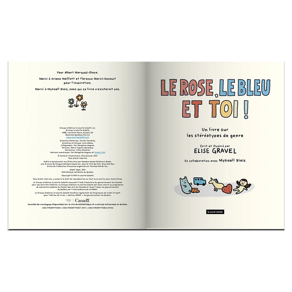 Le Rose, Le Bleu Et Toi ! Élise Gravel