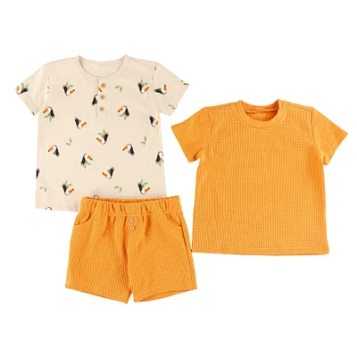 Ensemble Short 3 Pièces Toucan 3-24mois