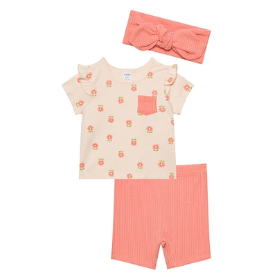 Flowers 3 Pieces Set 3-24m