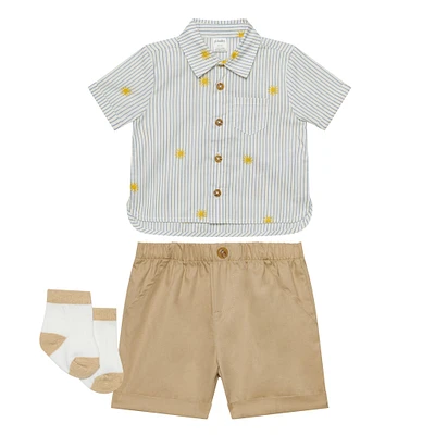 Striped Shirt Short Set 3-24m