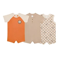Barboteuse Ensemble de 3 Smiley 3-24mois