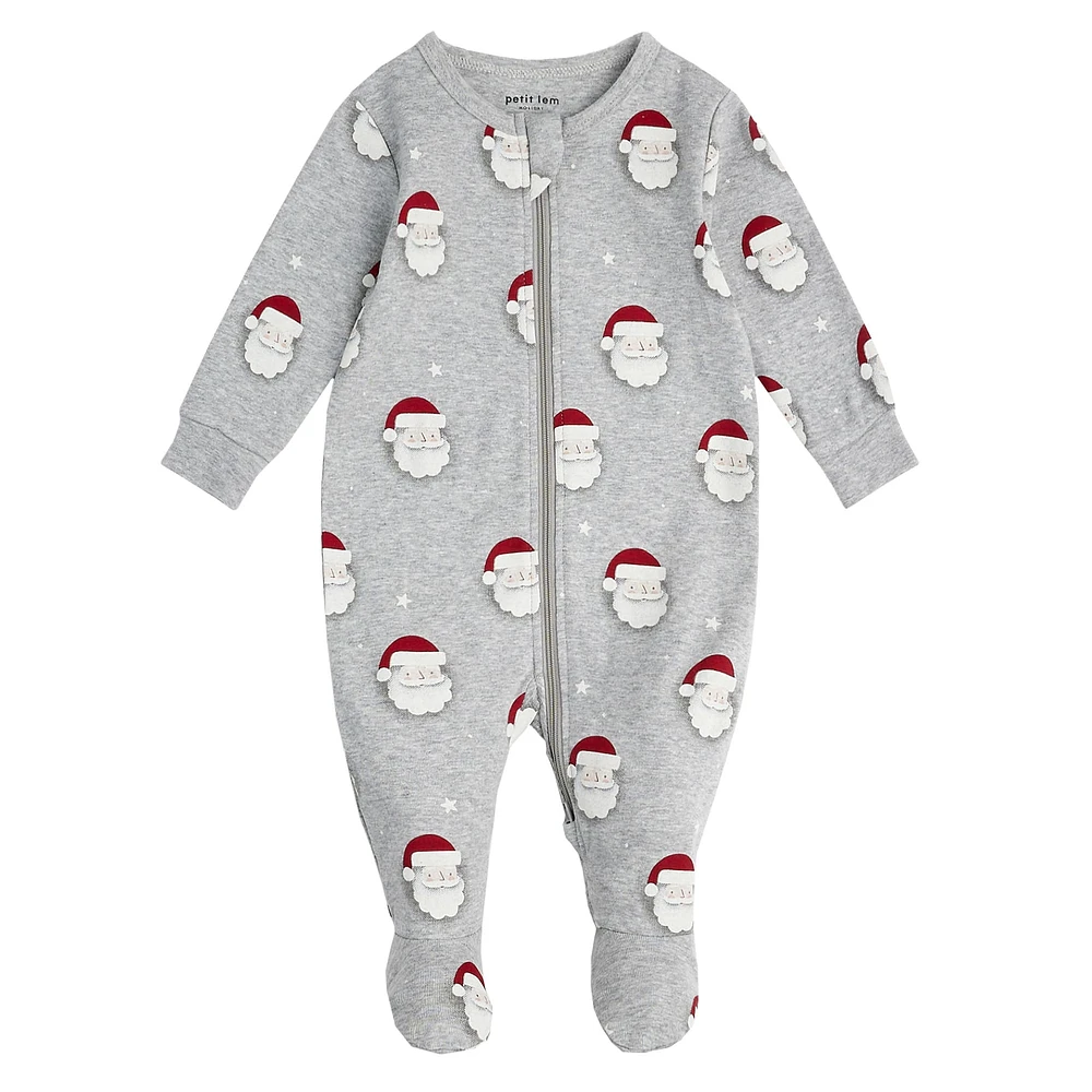 Santa Print Sleeper 0-24m