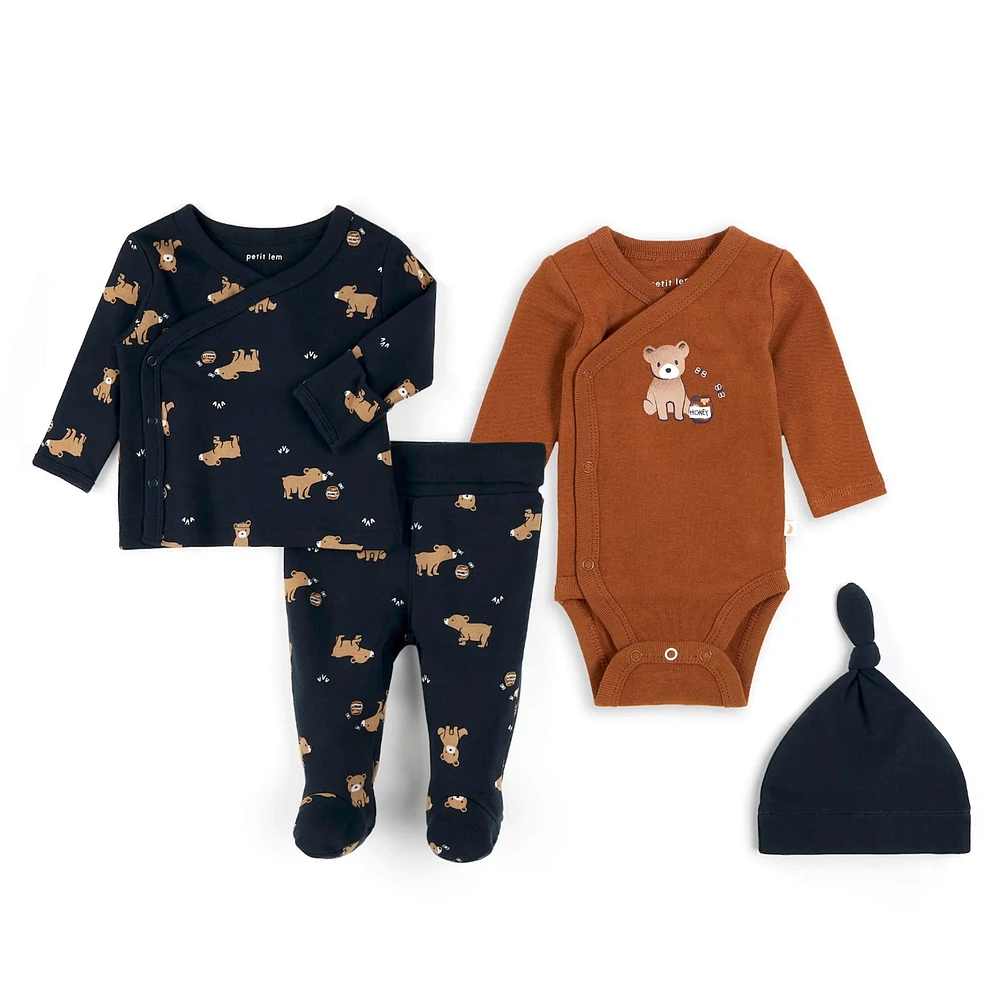 Honey Bear Preemie Set 4 Pieces