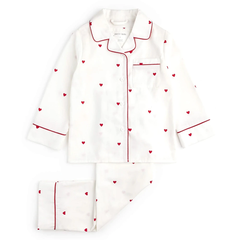 Hearts 2 Pieces Woven Set 3-6X
