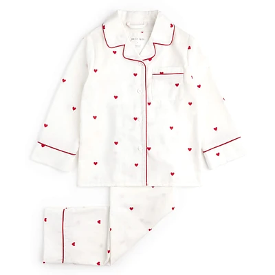 Hearts 2 Pieces Woven Set 3-6X