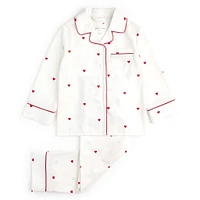 Hearts 2 Pieces Woven Set 3-6X