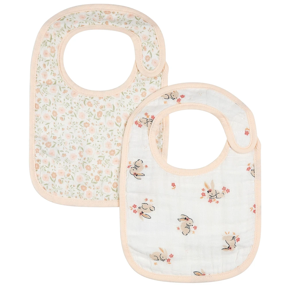 Ensemble de 2 Bavoirs Lapins