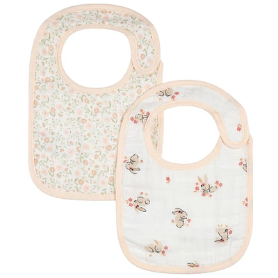 Ensemble de 2 Bavoirs Lapins