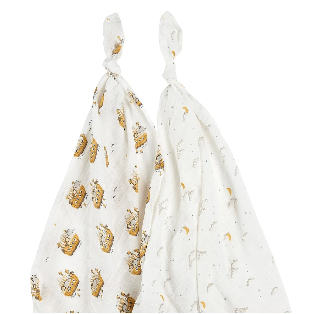 Lions 2pc Muslin Blankets