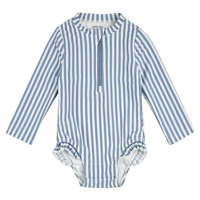 Striped Ls Swimsuit 2-6