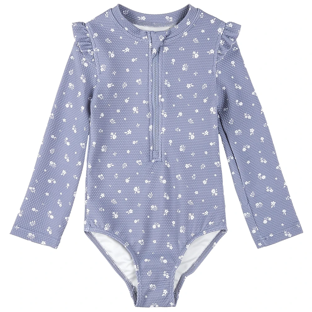 Maillot UV Manches Longues Fleurs 0-24mois