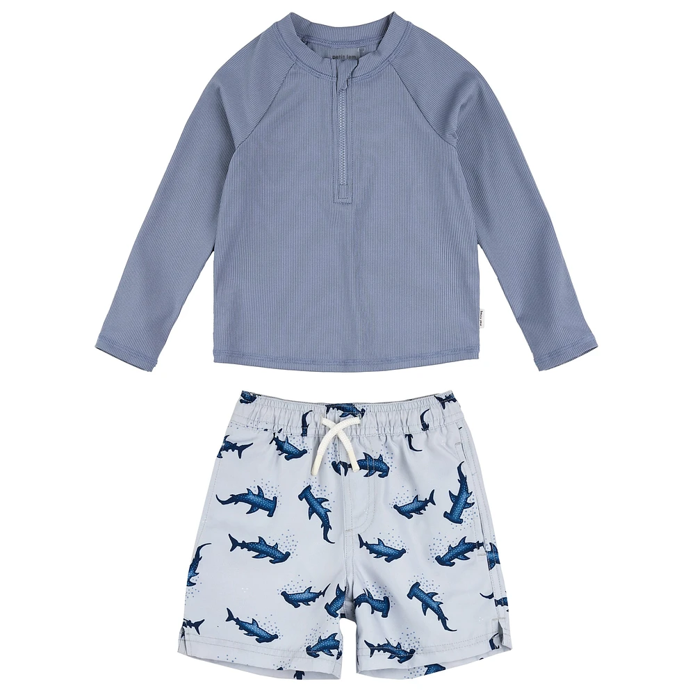 Sharks 2pc Uv Swimsuit 6-24m