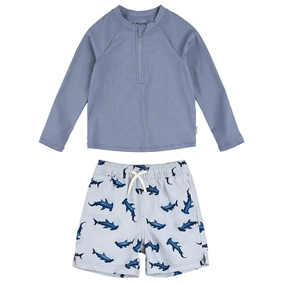 Sharks 2pc Uv Swimsuit 6-24m