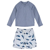 Sharks 2pc Uv Swimsuit 6-24m