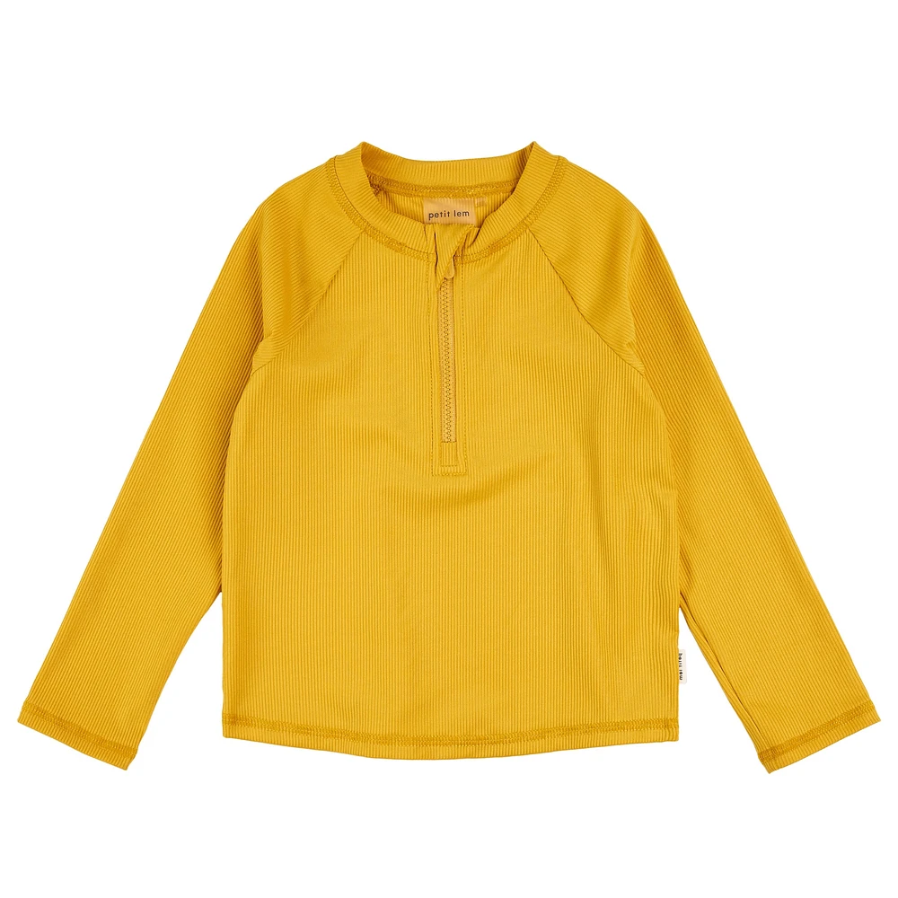 T-Shirt Maillot UV Manches Longues Jaune 2-7ans