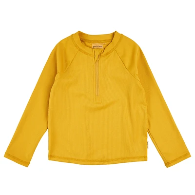 T-Shirt Maillot UV Manches Longues Jaune 2-7ans