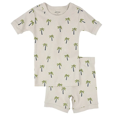 Palm Trees Pajamas 2-7y