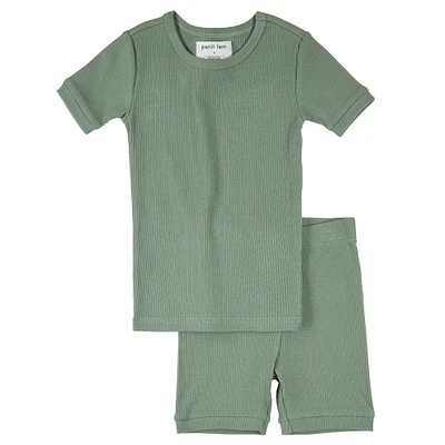 Green PJ Set 2-7y