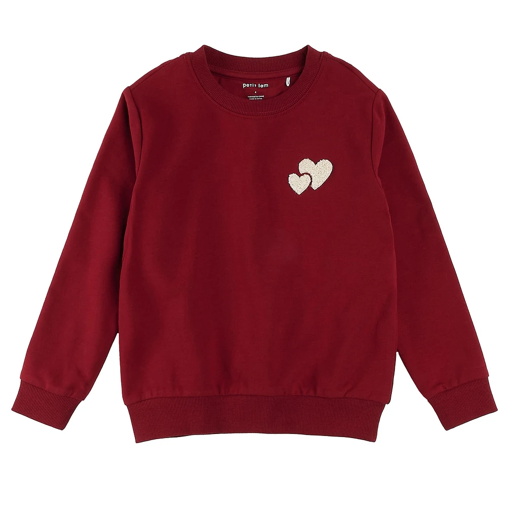 Gilet Ouaté Coeurs 2-7ans