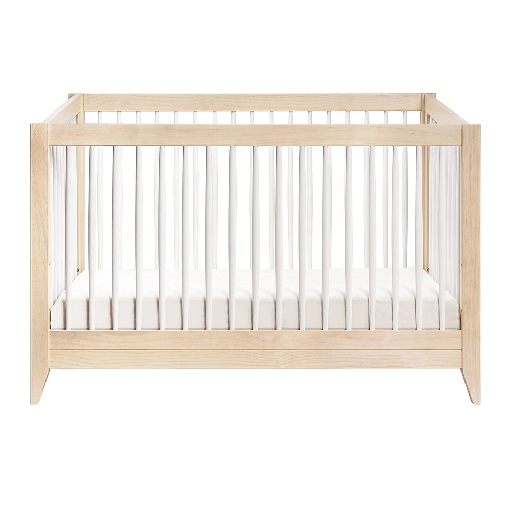 Sprout 4-in-1 Convertible Crib withToddler Bed Conversion Kit - White / Natural