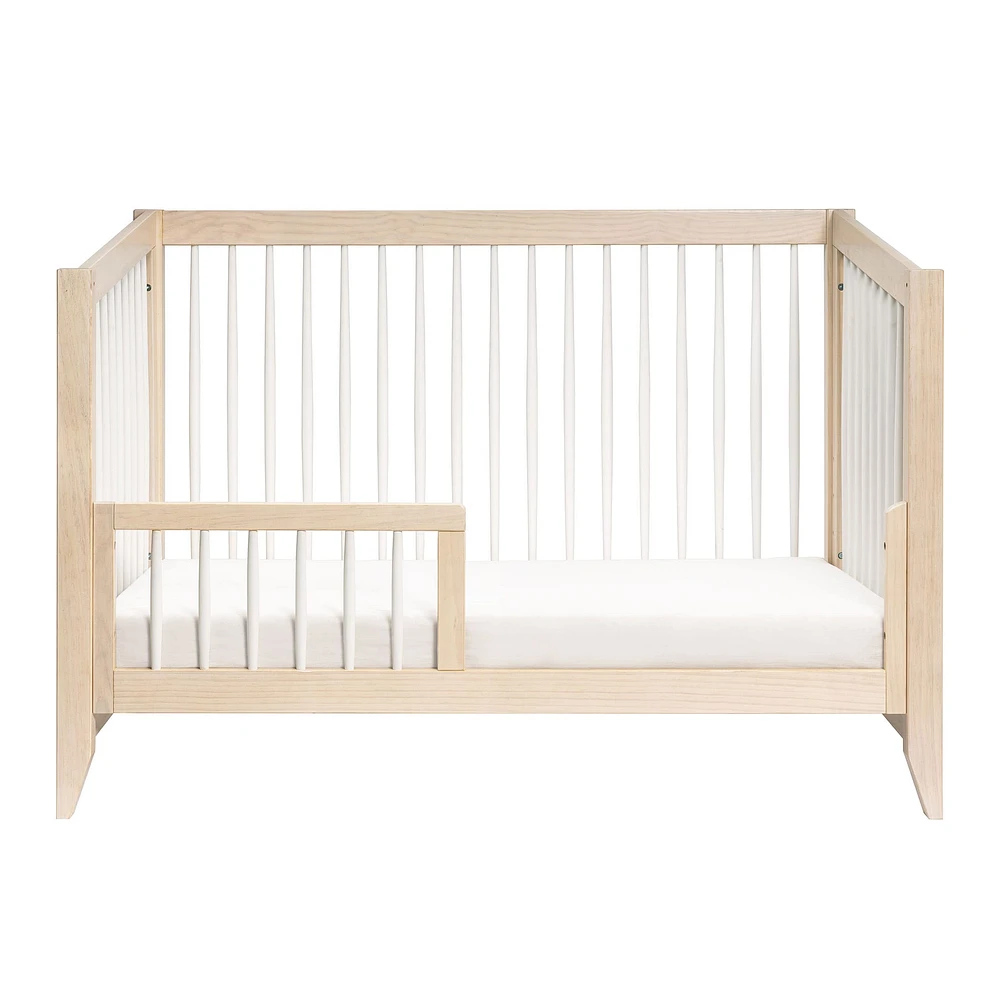 Sprout 4-in-1 Convertible Crib withToddler Bed Conversion Kit - White / Natural