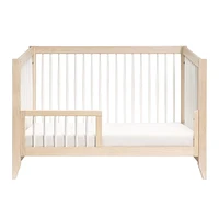 Sprout 4-in-1 Convertible Crib withToddler Bed Conversion Kit - White / Natural