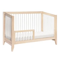 Sprout 4-in-1 Convertible Crib withToddler Bed Conversion Kit - White / Natural