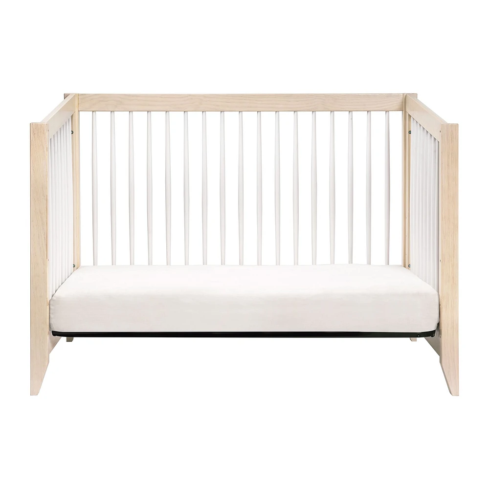 Sprout 4-in-1 Convertible Crib withToddler Bed Conversion Kit - White / Natural