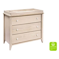 Sprout 3-Drawer Changer Dresser - Washed Natural / White