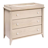 Sprout 3-Drawer Changer Dresser - Washed Natural / White