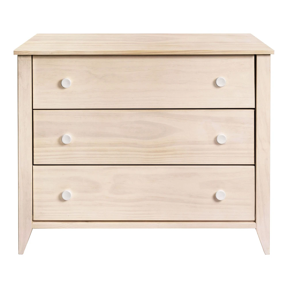 Sprout 3-Drawer Changer Dresser - Washed Natural / White