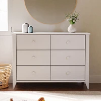 Sprout 6-Drawer Double Dresser - White