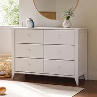 Sprout 6-Drawer Double Dresser - White