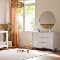 Sprout 6-Drawer Double Dresser - White