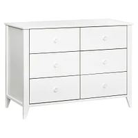 Sprout 6-Drawer Double Dresser - White