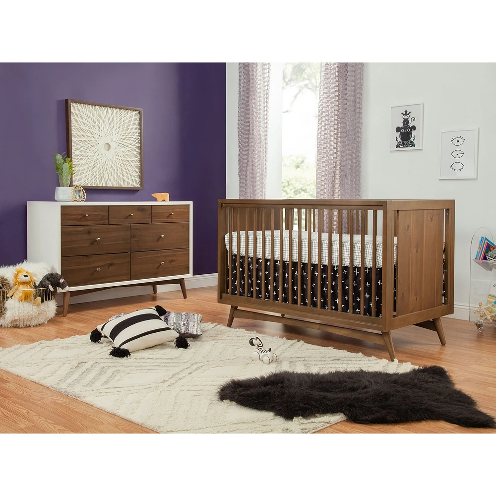 Couchette Convertible 3 en 1 Peggy - Noyer