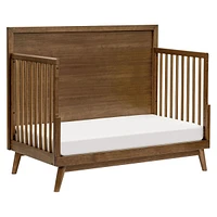 Palma Mid-Century 4-in-1 Convertible Crib with Toddler Bed Conversion -  Walnut