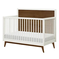 Couchette Convertible 4 en 1 Palma - Blanc Chaud / Noyer