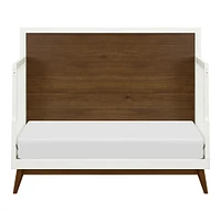 Couchette Convertible 4 en 1 Palma - Blanc Chaud / Noyer