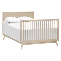 Palma Mid-Century 4-in-1 Convertible Crib with Toddler Bed Conversion in Taupe