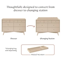 Palma 7-Drawer Double Dresser -Taupe