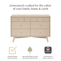 Palma 7-Drawer Double Dresser -Taupe