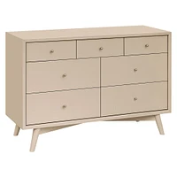 Palma 7-Drawer Double Dresser -Taupe