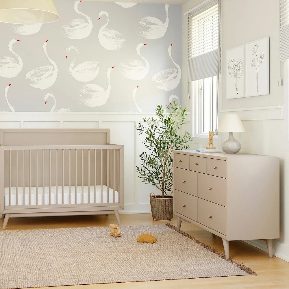 Palma 7-Drawer Double Dresser -Taupe
