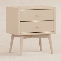 Palma Nightstand with USB Port Assembled - Taupe 