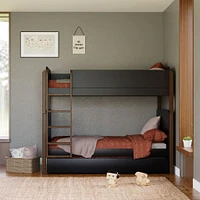 TipToe Bunk Bed - Black / Walnut