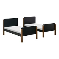 TipToe Bunk Bed - Black / Walnut