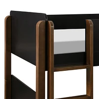 TipToe Bunk Bed - Black / Walnut
