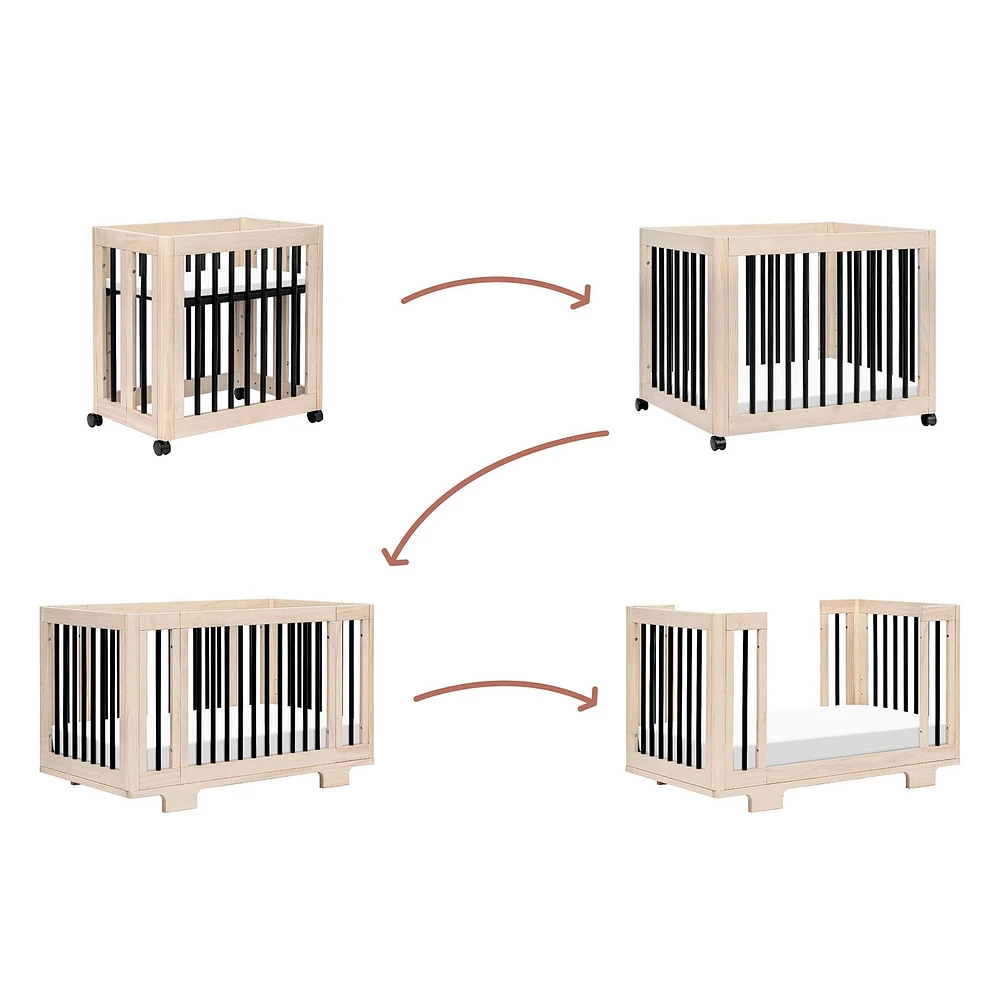 Yuzu 8-in-1 Convertible Crib
