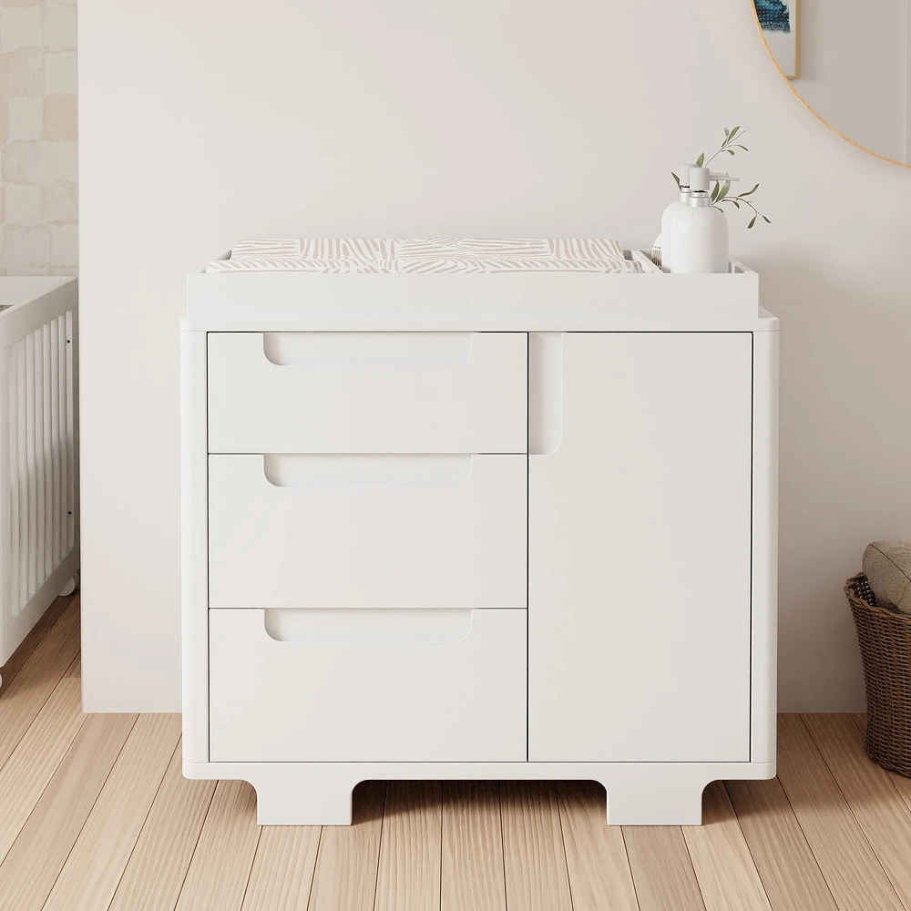 Yuzu 3-Drawer Changer Dresser - White